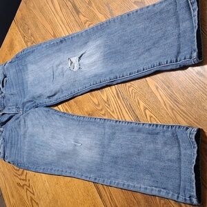 KUT FROM THE KLOTH Jeans Womens 10 BLUE KATY BOYFRIEND Denim Preowned Ripped
